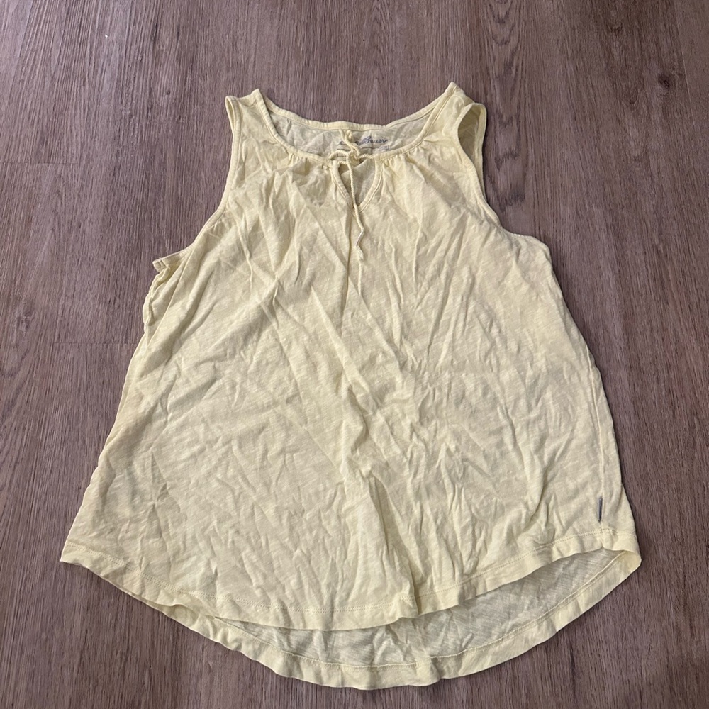 Eddie Bauer Light Yellow Tank Top